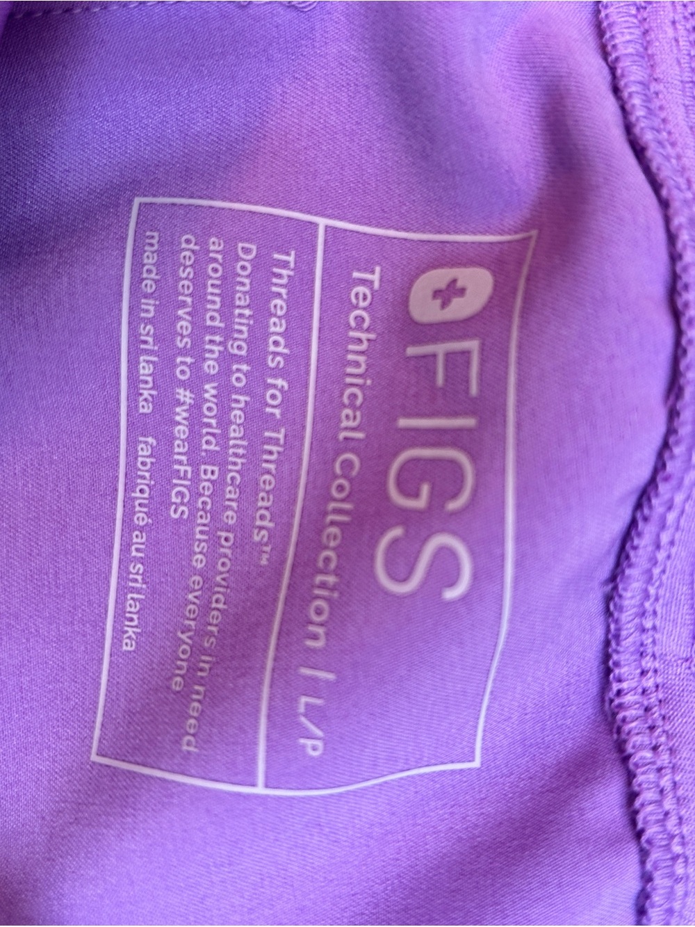 Figs Womens LP Zamora High Waisted Jogger Scrub Pant, PO#3158 Purple/Lilac - Picture 7 of 10